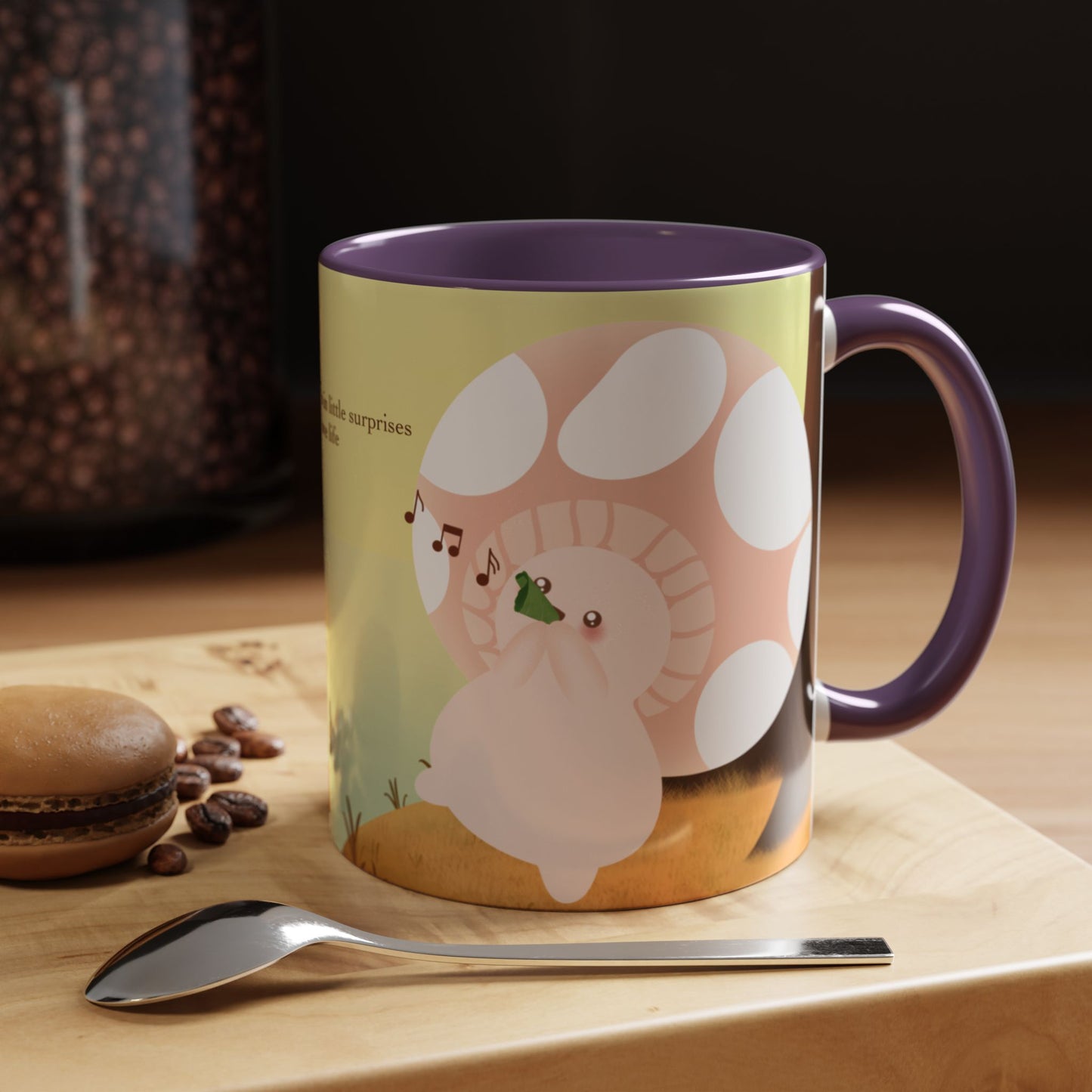 Mushroom Mumu Mood Mug with Color Inside