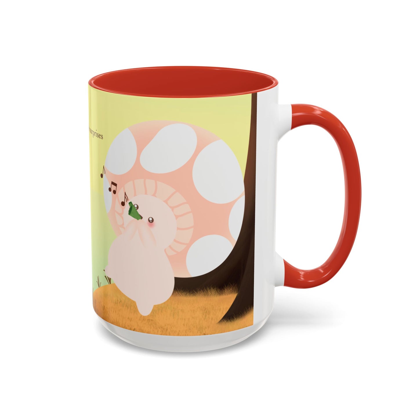 Mushroom Mumu Mood Mug with Color Inside