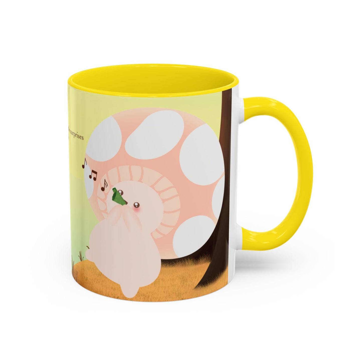 Mushroom Mumu Mood Mug with Color Inside
