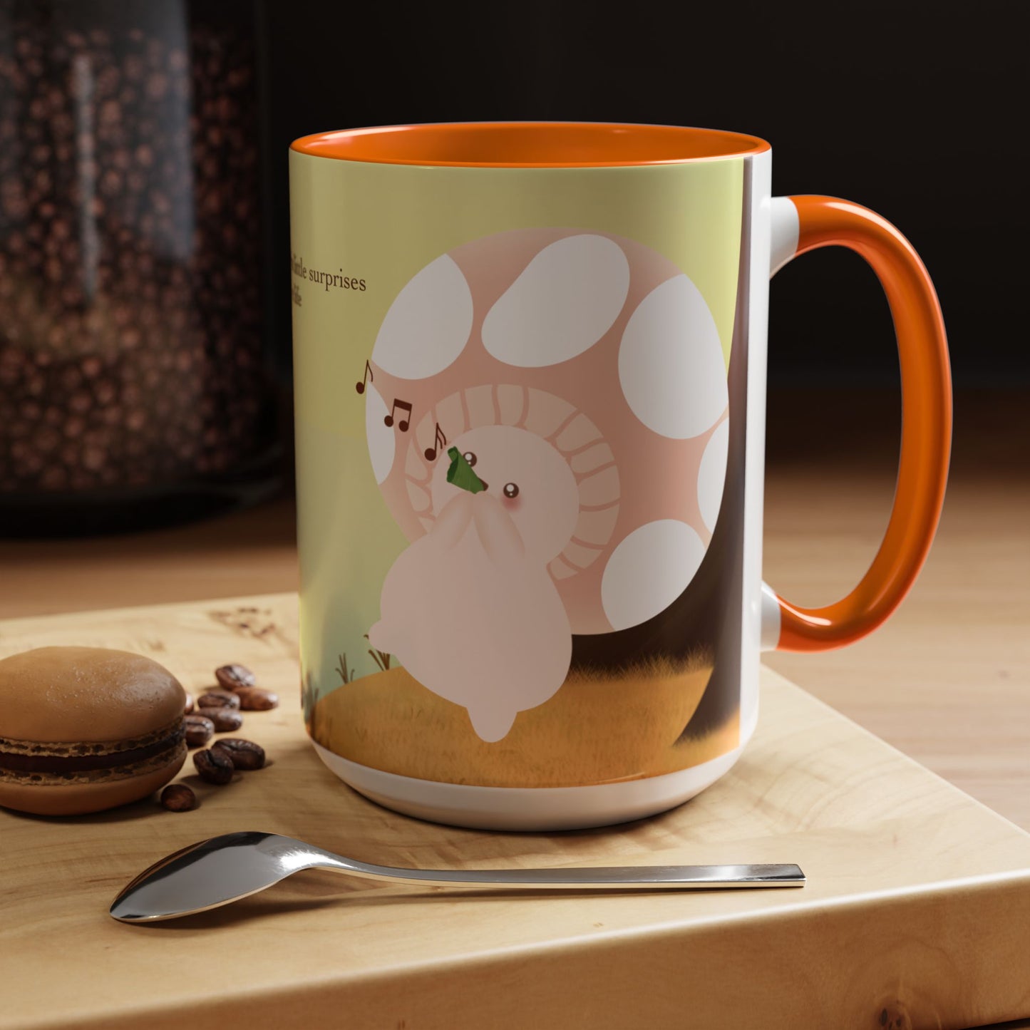 Mushroom Mumu Mood Mug with Color Inside