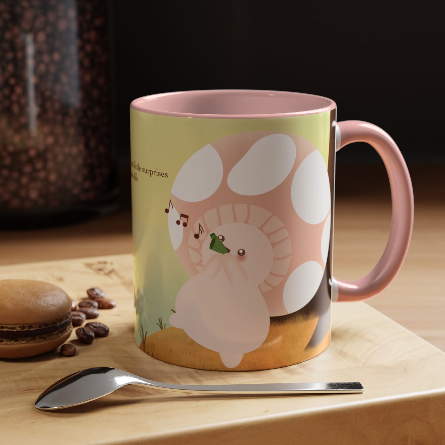 Mushroom Mumu Mood Mug with Color Inside