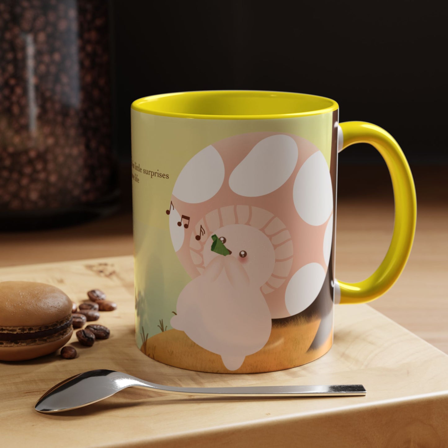 Mushroom Mumu Mood Mug with Color Inside