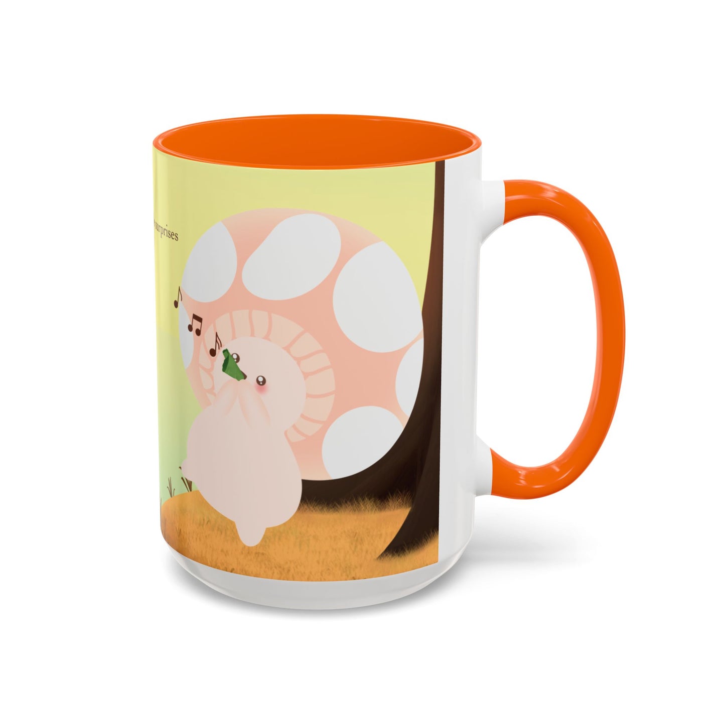 Mushroom Mumu Mood Mug with Color Inside