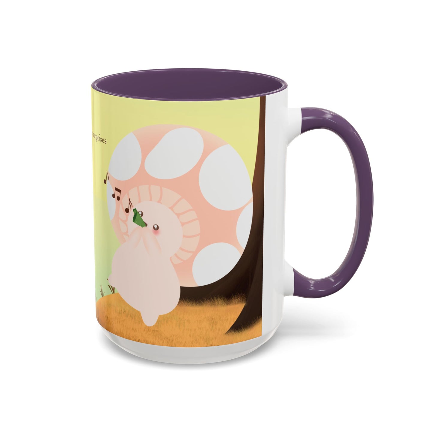 Mushroom Mumu Mood Mug with Color Inside