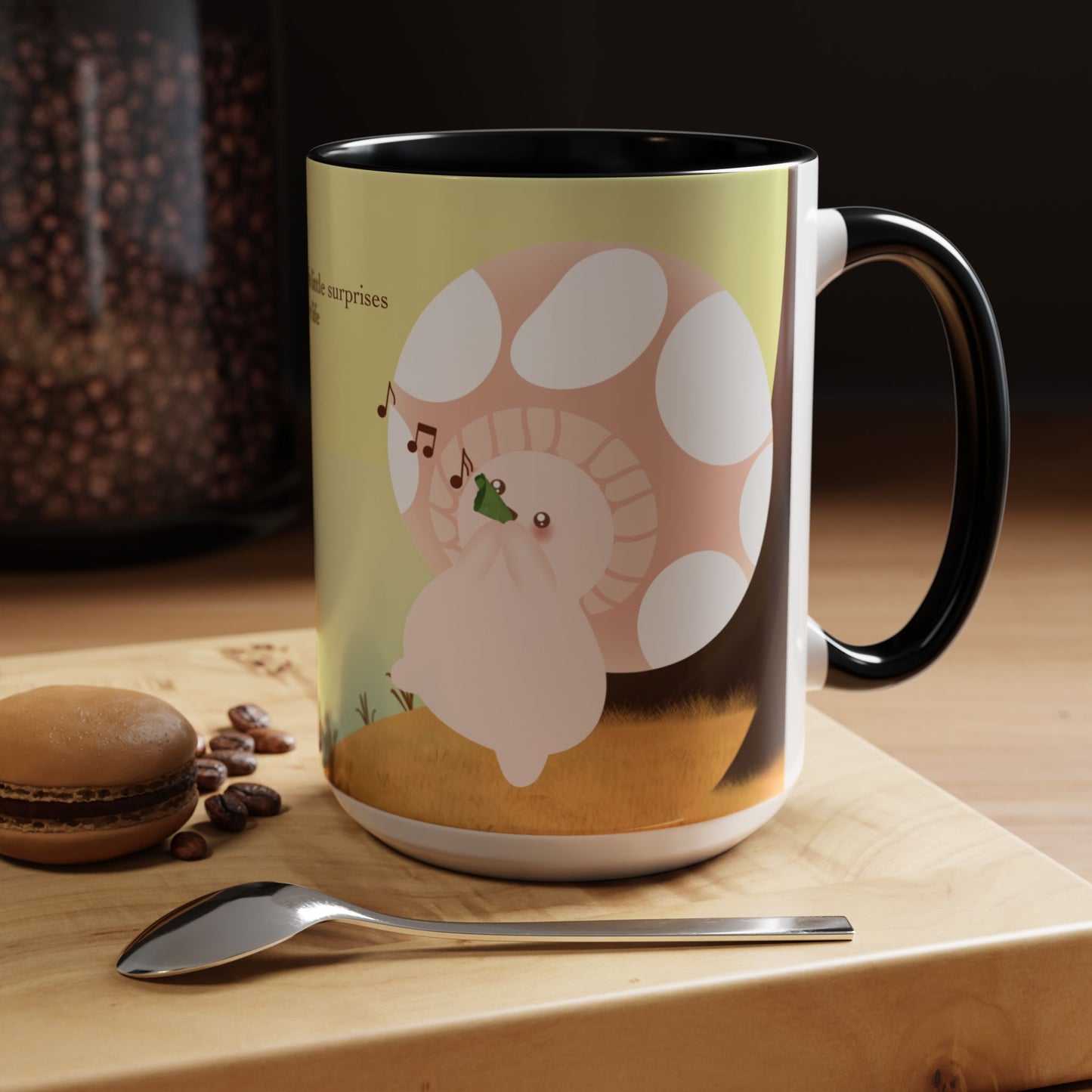 Mushroom Mumu Mood Mug with Color Inside