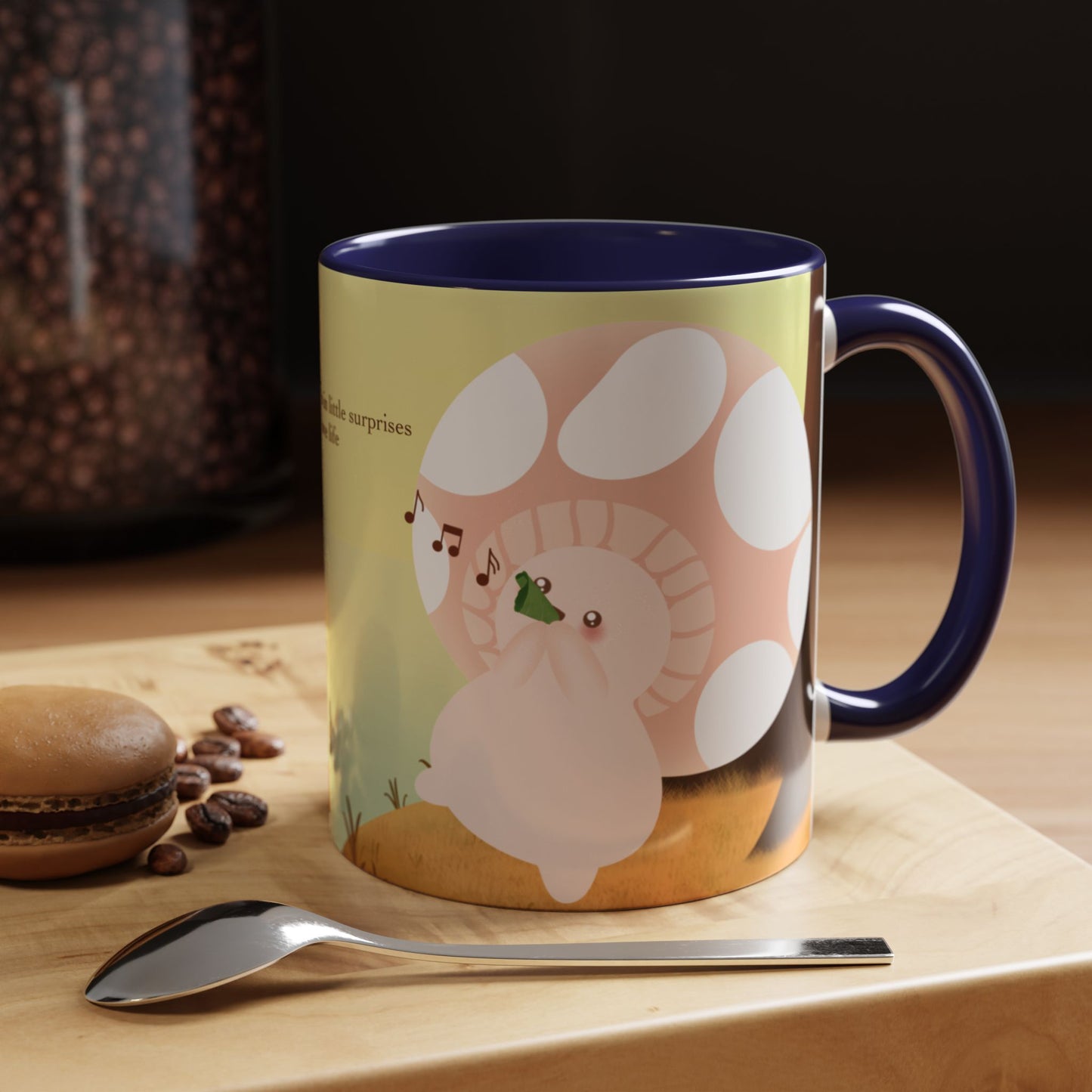 Mushroom Mumu Mood Mug with Color Inside