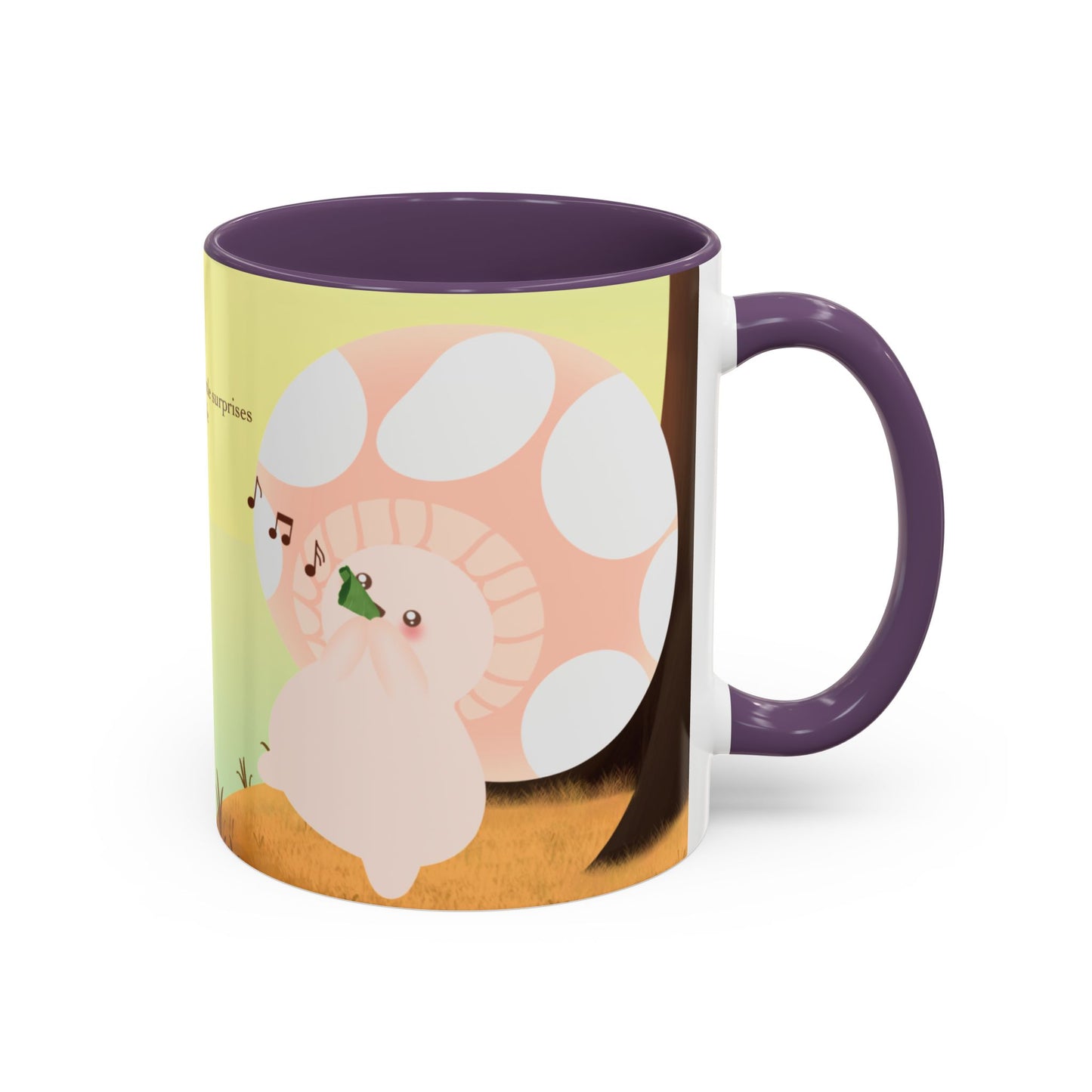 Mushroom Mumu Mood Mug with Color Inside