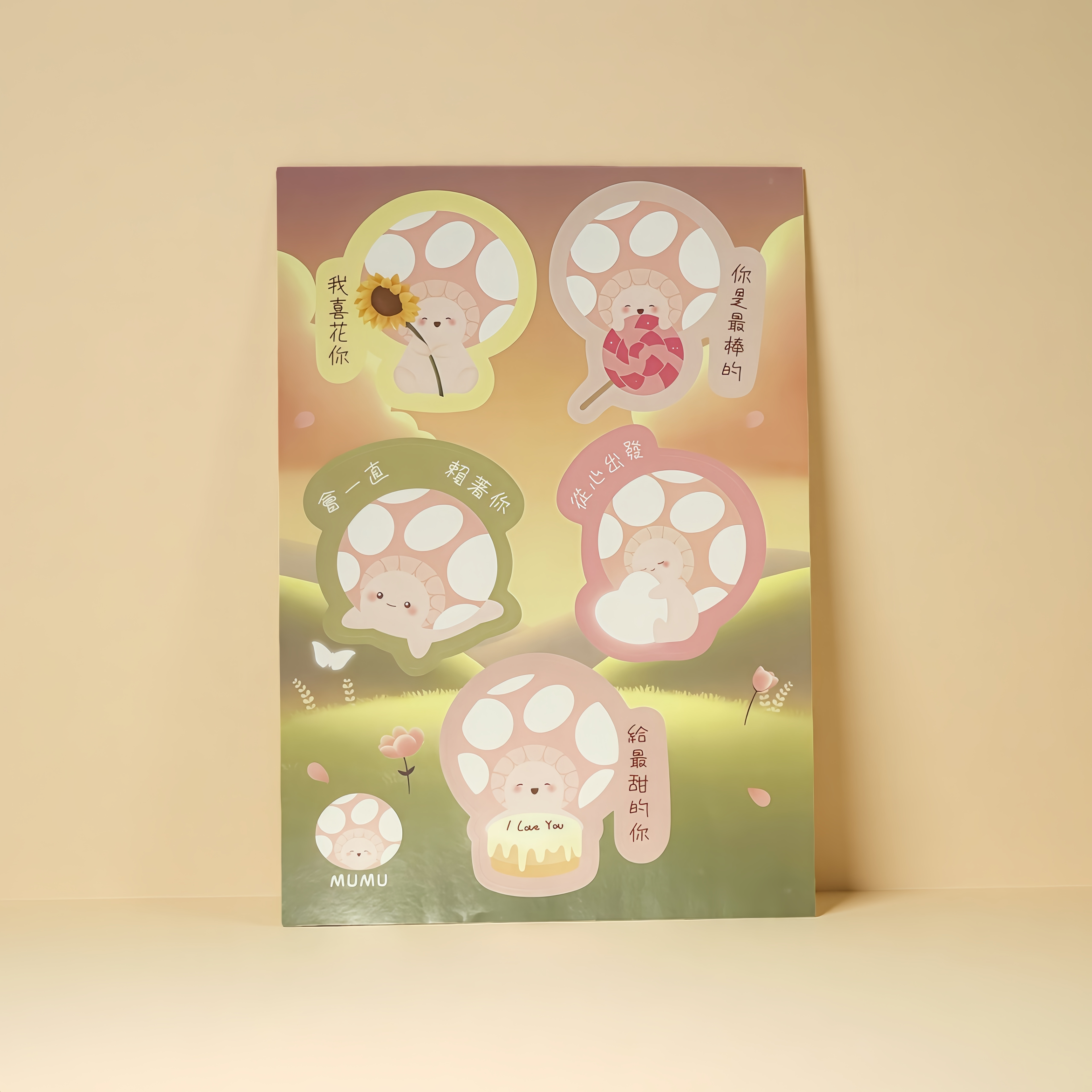 Mumu 暖心貼紙 (A5)
